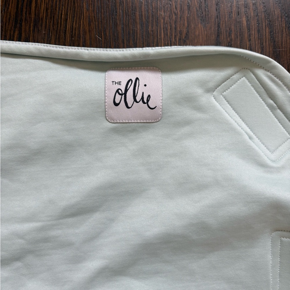 The Ollie Light Teal Swaddle Blanket